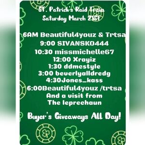 Green St. Patrick's Day Event Poster